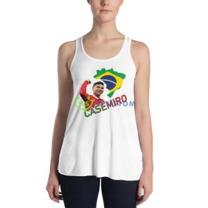 Man Utd’s Brazilian Casemiro Graphics Shirt - 8800 Women's Flowy Racerback Tank