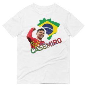 Man Utd’s Brazilian Casemiro Graphics Shirt - 980 Lightweight Fashion Short Sleeve T-Shirt