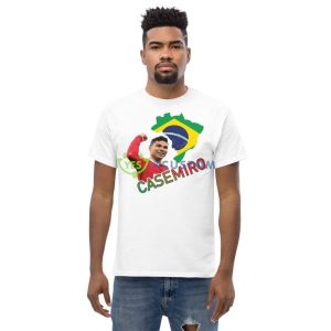 Man Utd’s Brazilian Casemiro Graphics Shirt - Men’s Classic Tee Gildan 5000