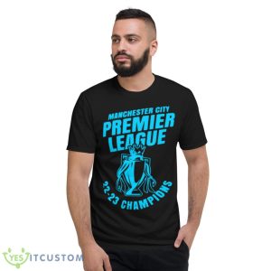 Manchester City Premier League Champions 2023 Shirt - Short Sleeve T-Shirt