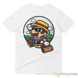 Mario Travel Jump Design Shirt 8 Mario Travel Jump Design Shirt - 980 Lightweight Fashion Short Sleeve T-Shirt