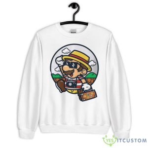 Mario Travel Jump Design Shirt - 18000 Unisex Heavy Blend Crewneck Sweatshirt