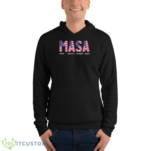 MASA Make America Straight Again American Flag Shirt - Unisex Fleece Pullover Hoodie