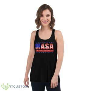 Masa Make America Straight Again USA Flag Shirt 10 Masa Make America Straight Again USA Flag Shirt - Women's Flowy Racerback Tank