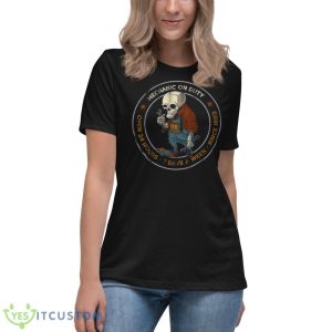 Mechanic On Duty Zombie Fix Auto Repair Shop Shirt 11 Mechanic On Duty Zombie Fix Auto Repair Shop Shirt - Women's Relaxed Short Sleeve Jersey Tee