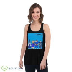 Melee Blue Album Shirt 10 Melee Blue Album Shirt - Women's Flowy Racerback Tank