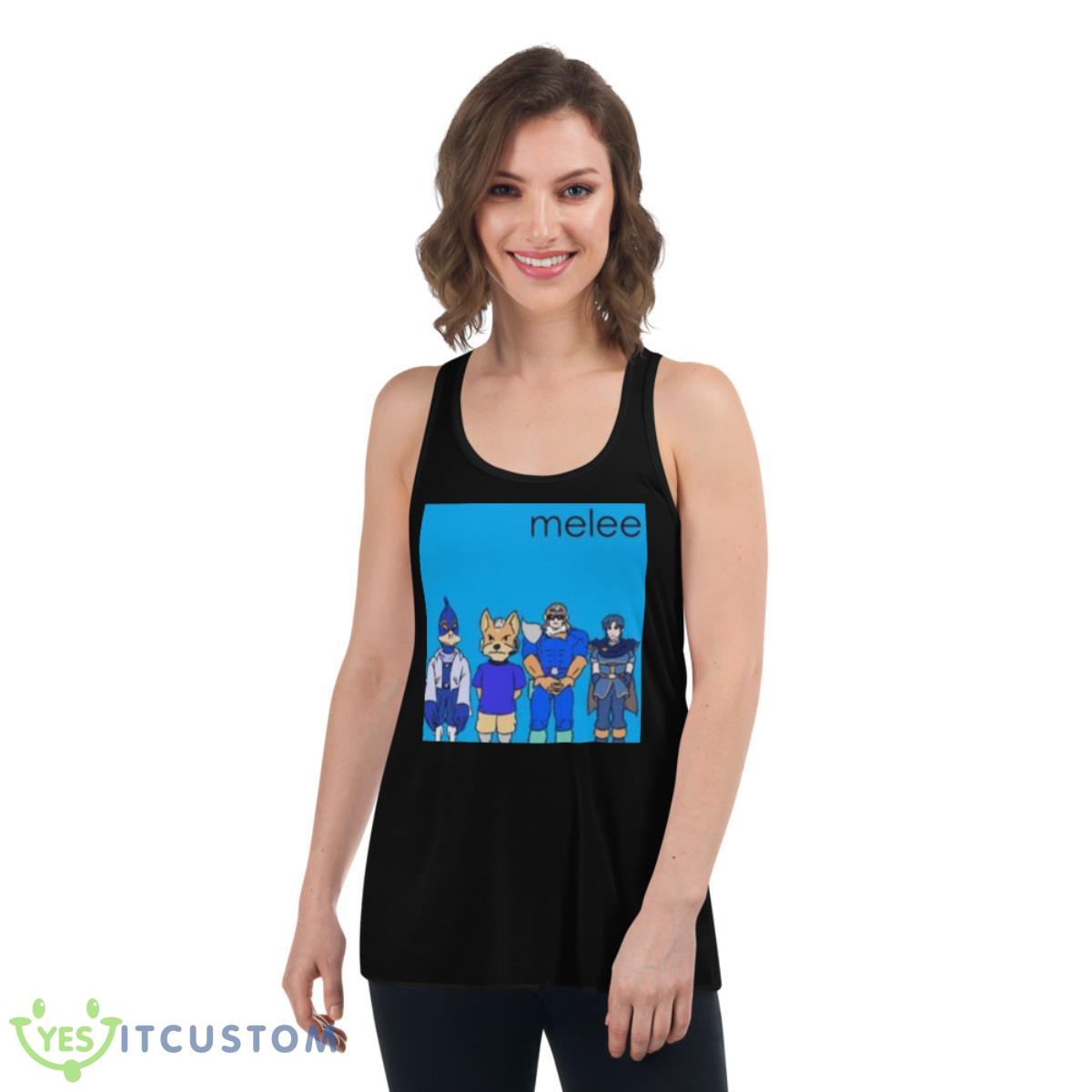 Melee Blue Album Shirt 5 Melee Blue Album Shirt - Women's Flowy Racerback Tank