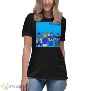 Melee Blue Album Shirt 11 Melee Blue Album Shirt - Women's Relaxed Short Sleeve Jersey Tee