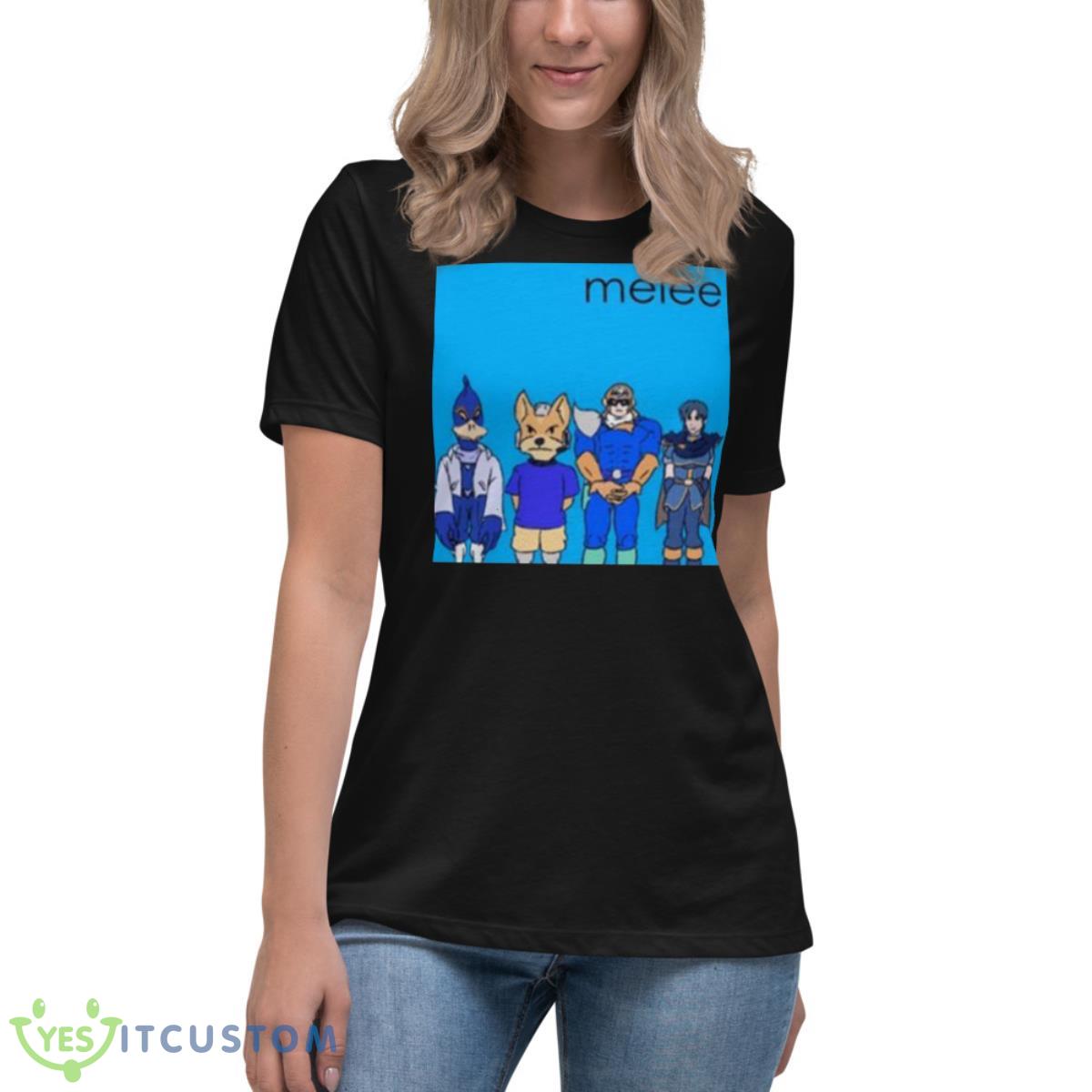 Melee Blue Album Shirt 6 Melee Blue Album Shirt - Women's Relaxed Short Sleeve Jersey Tee