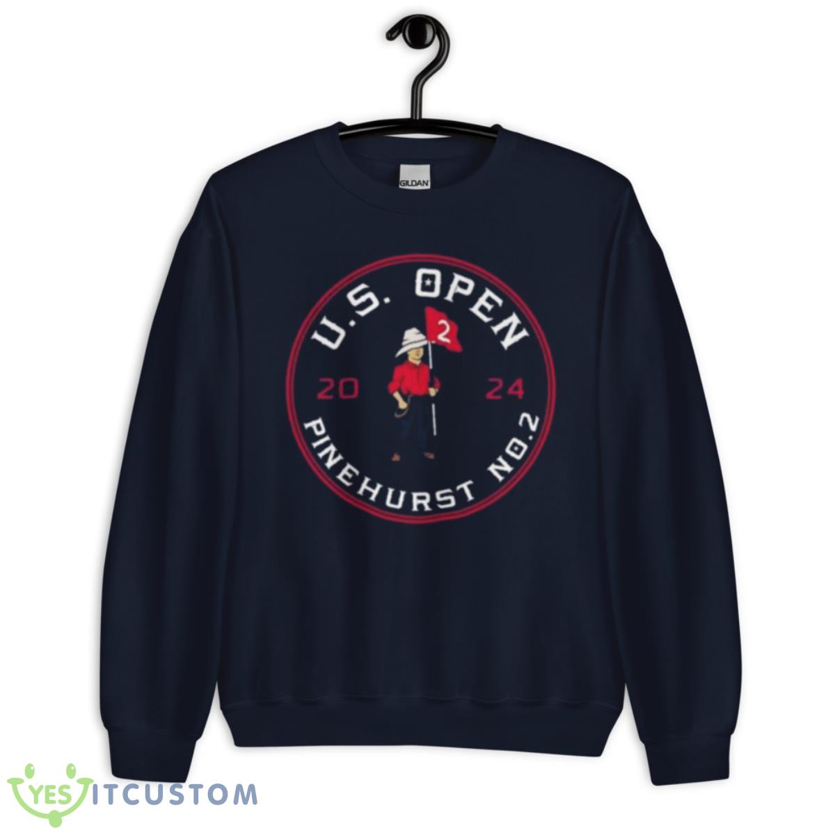 Men’s 2024 U.S. Open Ahead Navy American Flag Chapman Shirt 2 Men’s 2024 U.S. Open Ahead Navy American Flag Chapman Shirt - Unisex Crewneck Sweatshirt-1