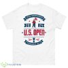 Men’s 2024 US Open Ahead White Crest Pembroke T Shirt - 500 Men’s Classic Tee Gildan