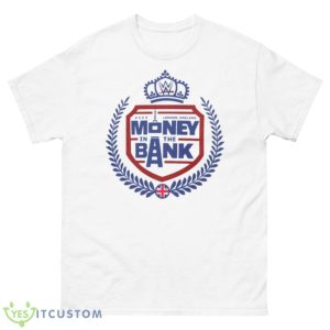 Men’s White Money In The Bank 2023 Crest Shirt - 500 Men’s Classic Tee Gildan