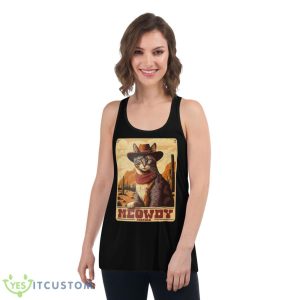 Meowdy Partner Cowboy Hat Shirt - Women's Flowy Racerback Tank