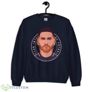 Messi For Miami Vintage Football T Shirt - Unisex Crewneck Sweatshirt-1