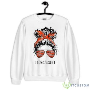Messy Bun Cincinnati Bengal #Bengalslife shirt - 18000 Unisex Heavy Blend Crewneck Sweatshirt