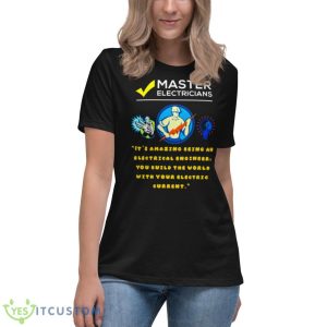 Mester Electrician And Electrical Installations Shirt 11 Mester Electrician And Electrical Installations Shirt - Women's Relaxed Short Sleeve Jersey Tee