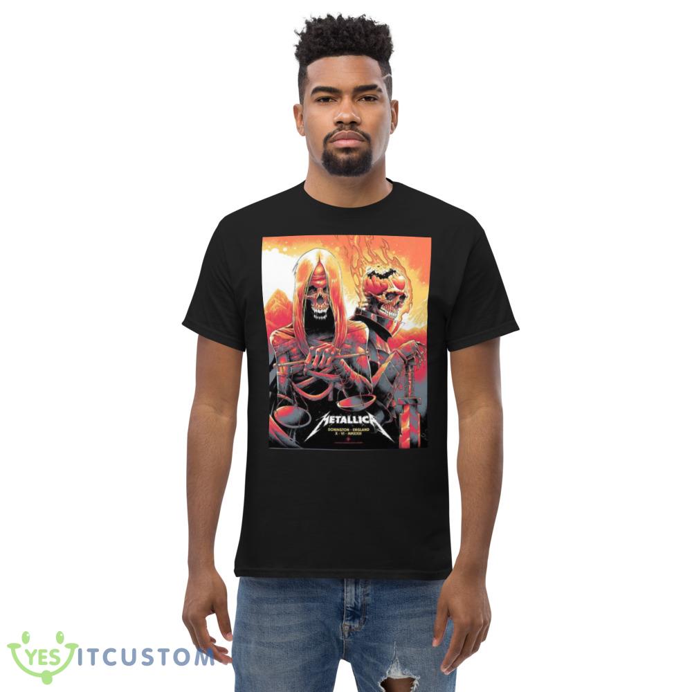 Metallica M72 World Tour 2023 No Repeat Weekend Download Fest M72 Donington England T Shirt 5 Metallica M72 World Tour 2023 No Repeat Weekend Download Fest M72 Donington England T Shirt - Men’s Classic Tee Gildan 5000