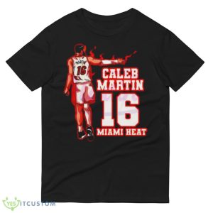 Miami Heat Caleb Martin NBA Player Graphics Shirt - 980 Lightweight Fashion Short Sleeve T-Shirt
