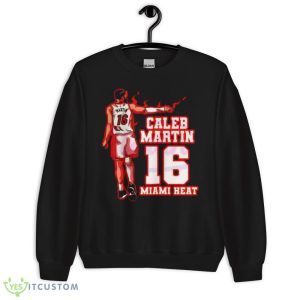 Miami Heat Caleb Martin NBA Player Graphics Shirt - 18000 Unisex Heavy Blend Crewneck Sweatshirt