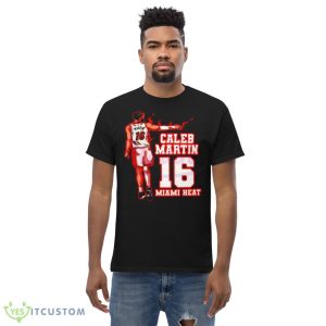 Miami Heat Caleb Martin NBA Player Graphics Shirt - Men’s Classic Tee Gildan 5000