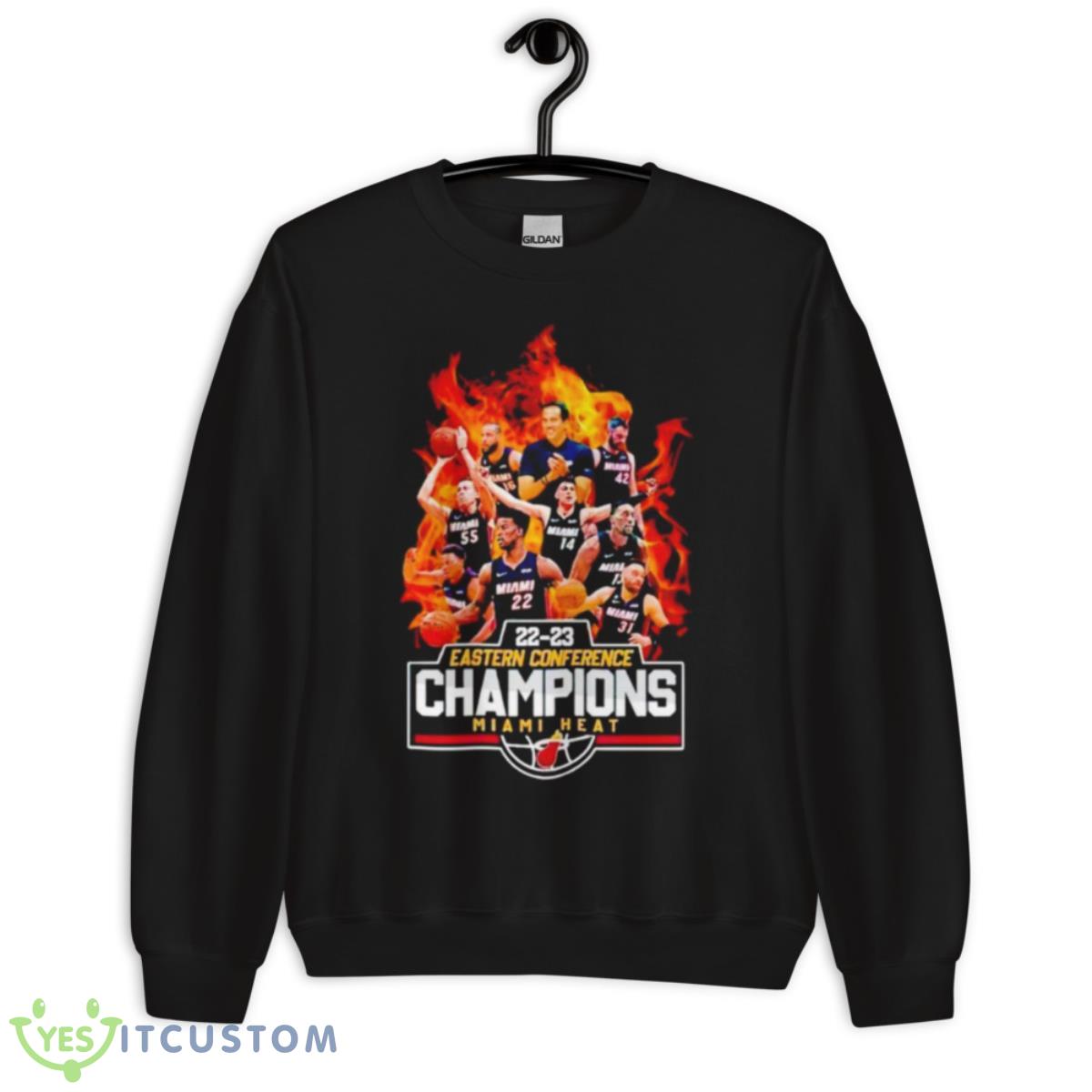 Miami Heat Fire 22 23 Eastern Conference Champions Shirt 3 Miami Heat Fire 22 23 Eastern Conference Champions Shirt - Unisex Crewneck Sweatshirt