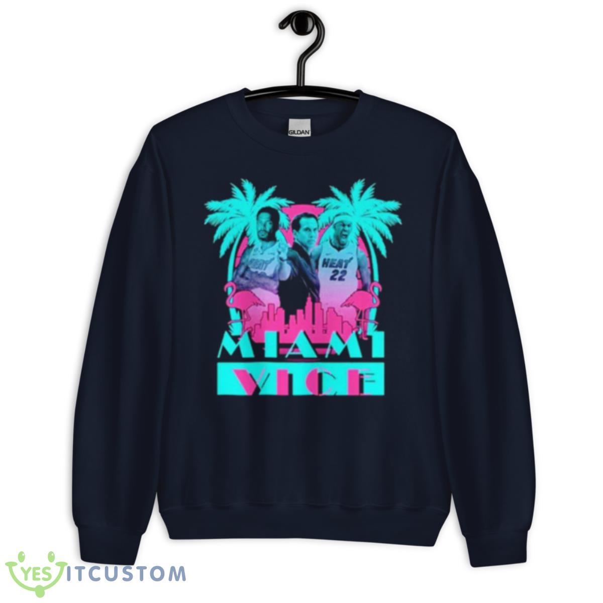 Miami Heat Miami Vice Shirt 2 Miami Heat Miami Vice Shirt - Unisex Crewneck Sweatshirt-1