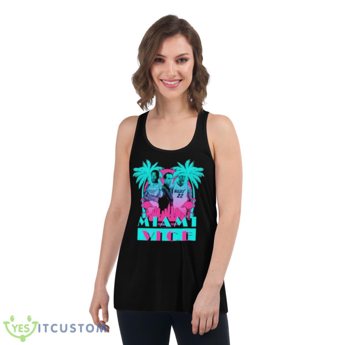 Miami Heat Miami Vice Shirt 5 Miami Heat Miami Vice Shirt - Women's Flowy Racerback Tank