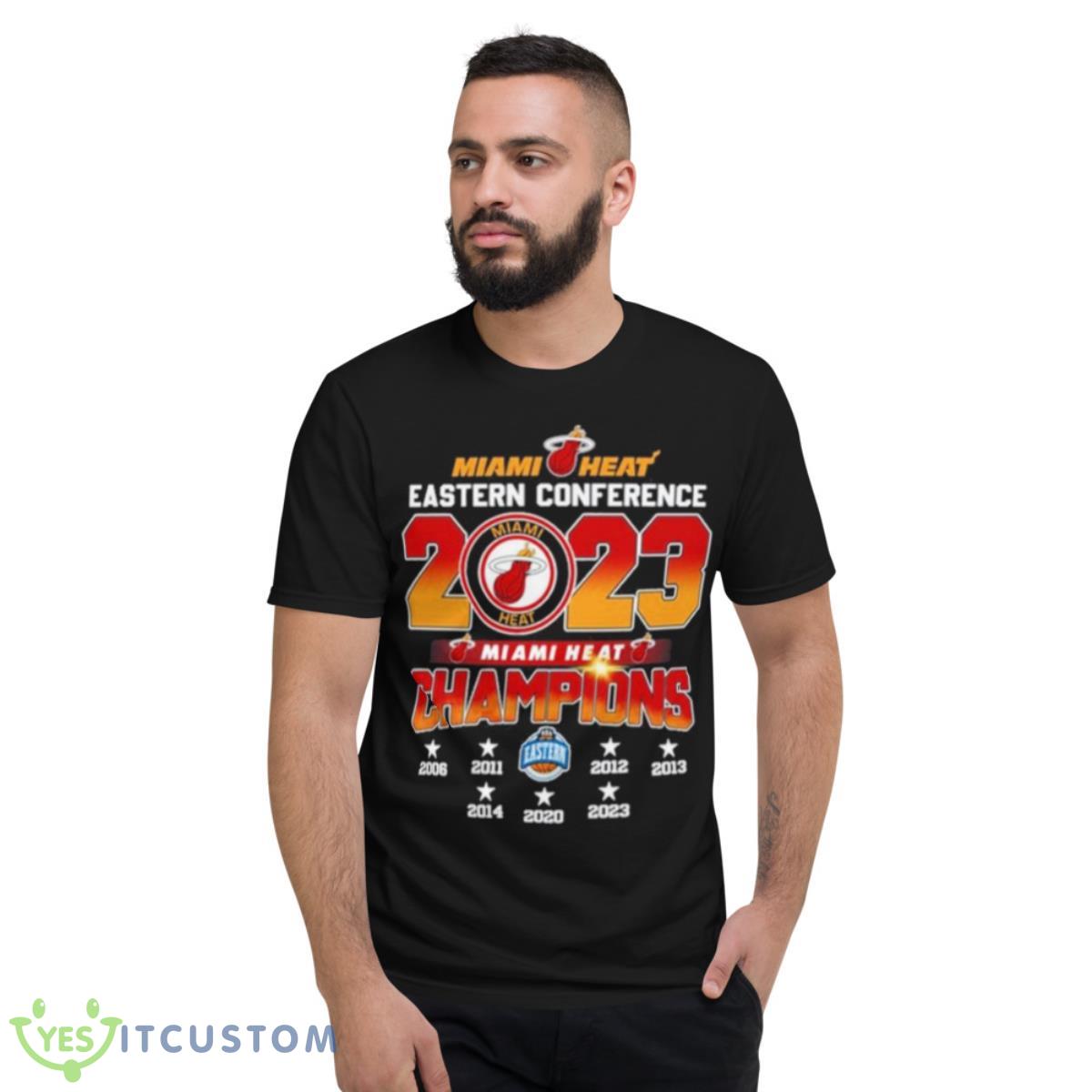 Miami Heat NHL 2023 Eastern Conference Champions Shirt 2 Miami Heat NHL 2023 Eastern Conference Champions Shirt - Short Sleeve T-Shirt