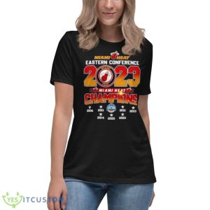 Miami Heat NHL 2023 Eastern Conference Champions Shirt 11 Miami Heat NHL 2023 Eastern Conference Champions Shirt - Women's Relaxed Short Sleeve Jersey Tee