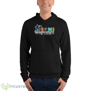 Miami Sport Teams Marlins Heat Dolphins Football 2023 Shirt 9 Miami Sport Teams Marlins Heat Dolphins Football 2023 Shirt - Unisex Fleece Pullover Hoodie