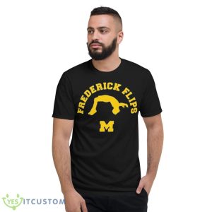 Michigan Gymnastics Frederick Flips Shirt - Short Sleeve T-Shirt