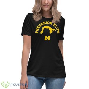 Michigan Gymnastics Frederick Flips Shirt - Women's Relaxed Short Sleeve Jersey Tee