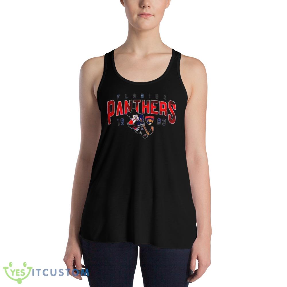 Mickey Mouse Florida Panthers Disney Hockey 2023 Shirt 3 Mickey Mouse Florida Panthers Disney Hockey 2023 Shirt - 8800 Women's Flowy Racerback Tank
