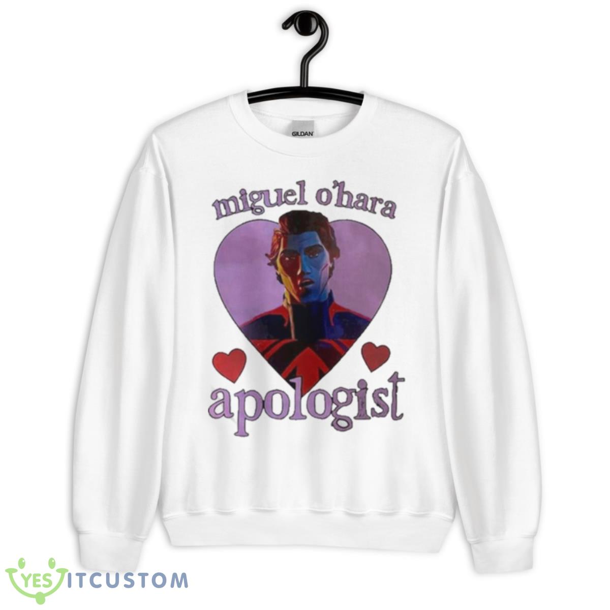 Miguel O’hara Apologist Shirt 2 Miguel O’hara Apologist Shirt - Unisex Heavy Blend Crewneck Sweatshirt