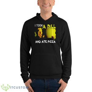 Mike Posner I Took A Pill And Ate Pizza Shirt - Unisex Fleece Pullover Hoodie