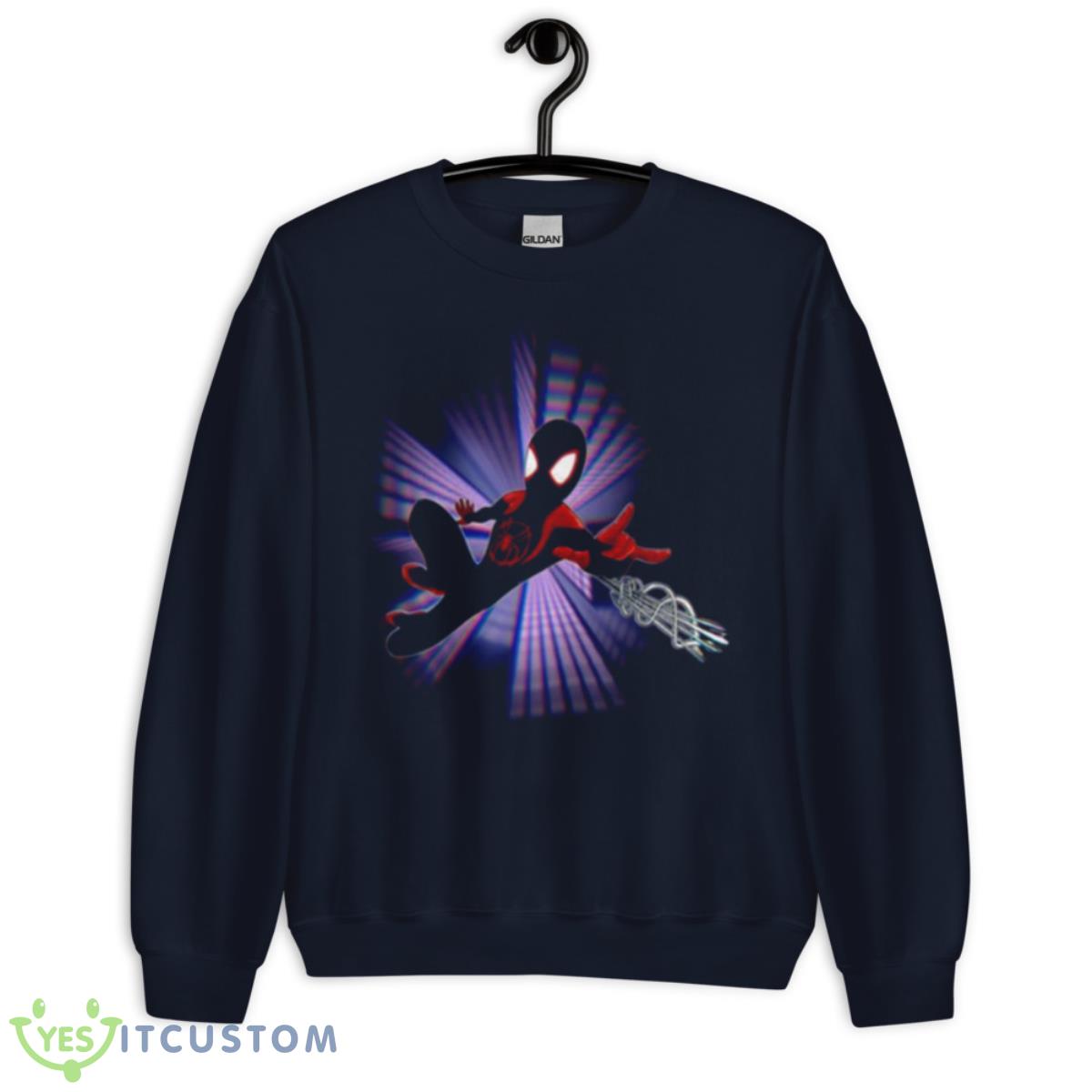 Miles Morales Spider Verse Graphic Shirt 2 Miles Morales Spider Verse Graphic Shirt - Unisex Crewneck Sweatshirt-1