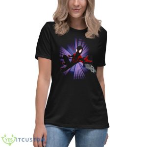 Miles Morales Spider Verse Graphic Shirt 11 Miles Morales Spider Verse Graphic Shirt - Women's Relaxed Short Sleeve Jersey Tee