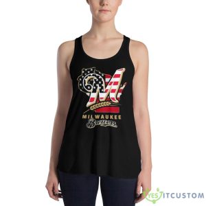 Milwaukee Brewers American Flag 2023 shirt 7 Milwaukee Brewers American Flag 2023 shirt - 8800 Women's Flowy Racerback Tank