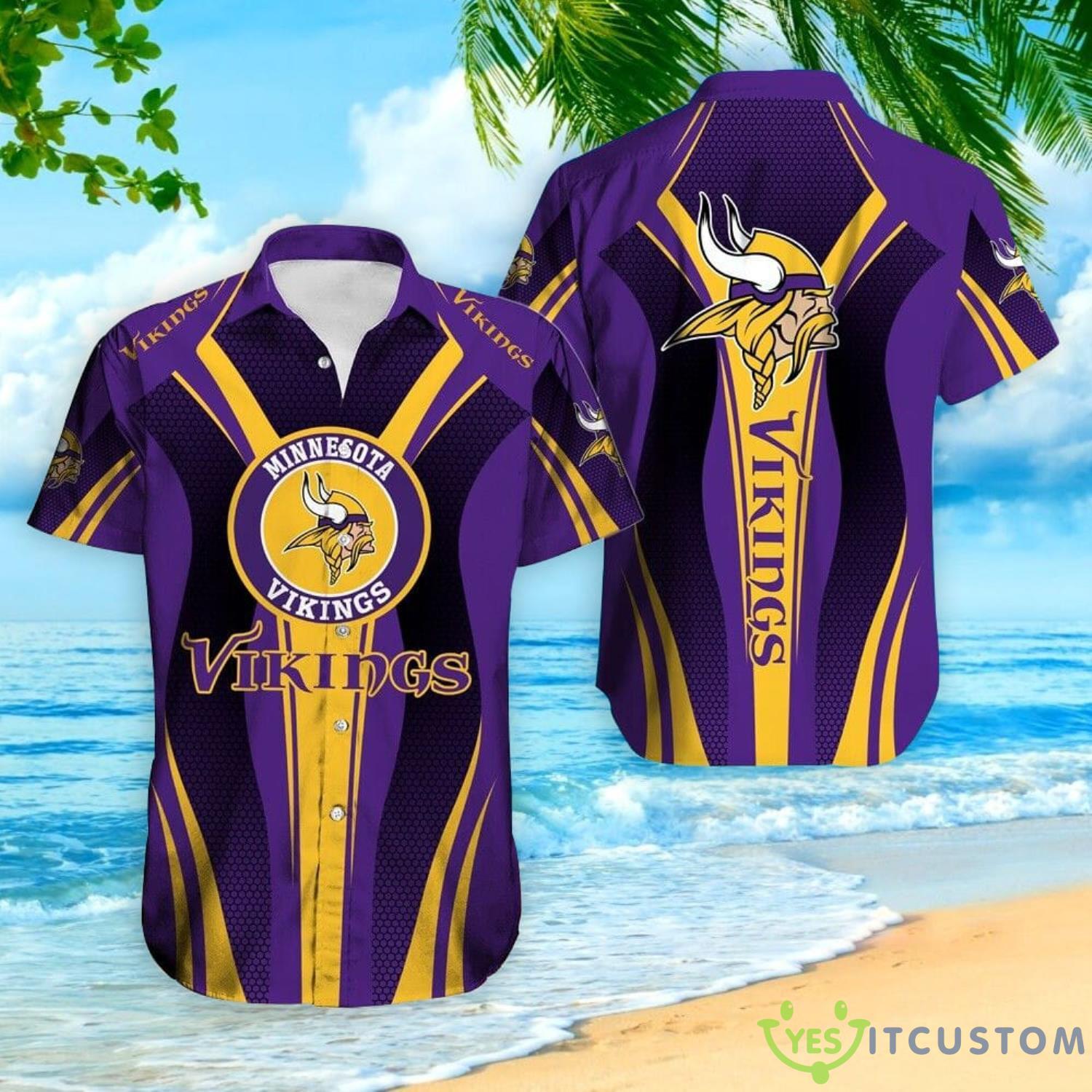 Minnesota Vikings All Over Print Hawaiian Shirt For Fans 2 Minnesota Vikings All Over Print Hawaiian Shirt For Fans Product Photo 1