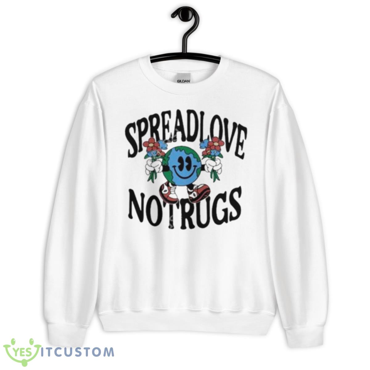 Minted Merch Spread Love Not Rugs Shirt 2 Minted Merch Spread Love Not Rugs Shirt - Unisex Heavy Blend Crewneck Sweatshirt