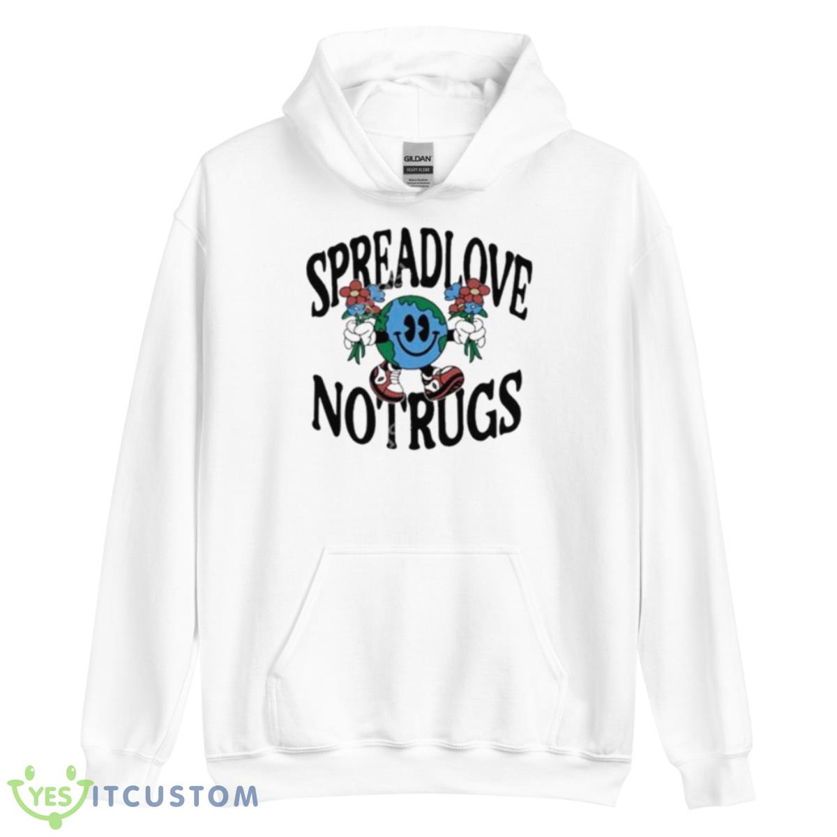 Minted Merch Spread Love Not Rugs Shirt 3 Minted Merch Spread Love Not Rugs Shirt - Unisex Heavy Blend Hooded Sweatshirt