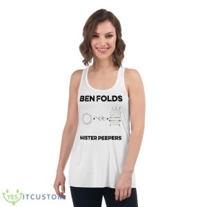 Mister Peepers Ben Folds shirt - Women's Flowy Racerback Tank