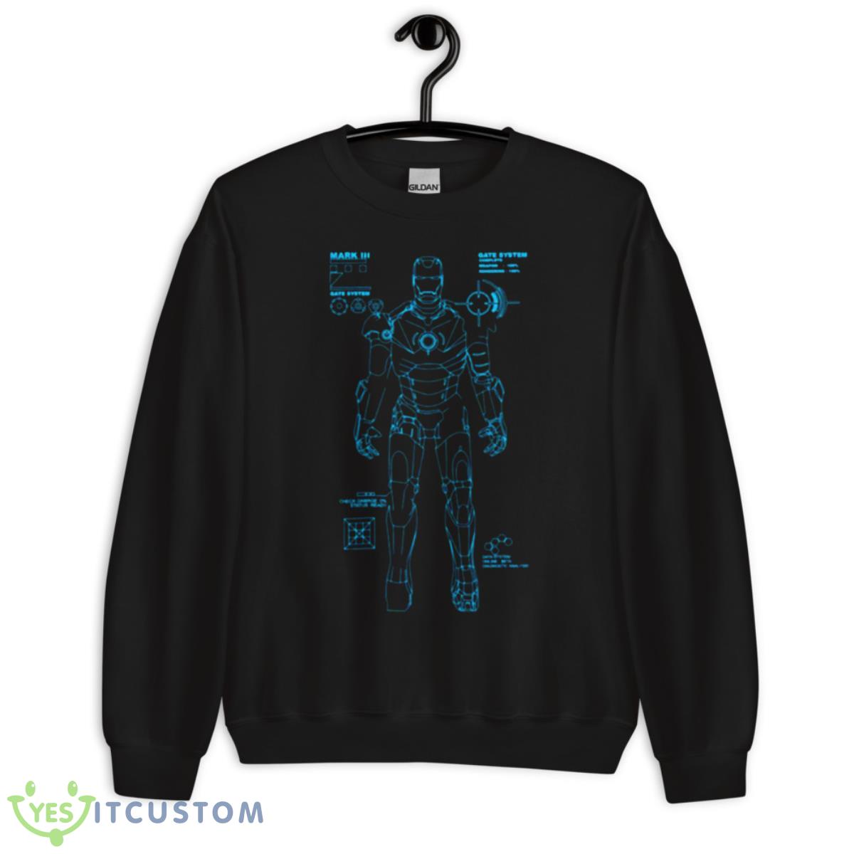 Mk Iii Ironman Blueprint Shirt 3 Mk Iii Ironman Blueprint Shirt - Unisex Crewneck Sweatshirt