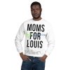 Moms for louis White T Shirt Mockup - 18000 Unisex Heavy Blend Crewneck Sweatshirt