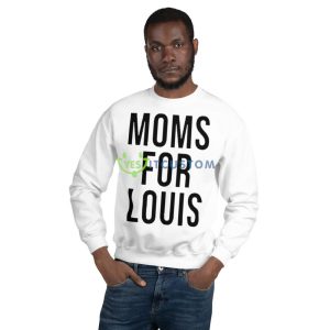 Moms for louis White T Shirt Mockup - 18000 Unisex Heavy Blend Crewneck Sweatshirt