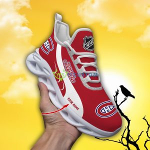 Montreal Canadiens NHL Custom Name Max Soul Shoes - Montreal Canadiens_1