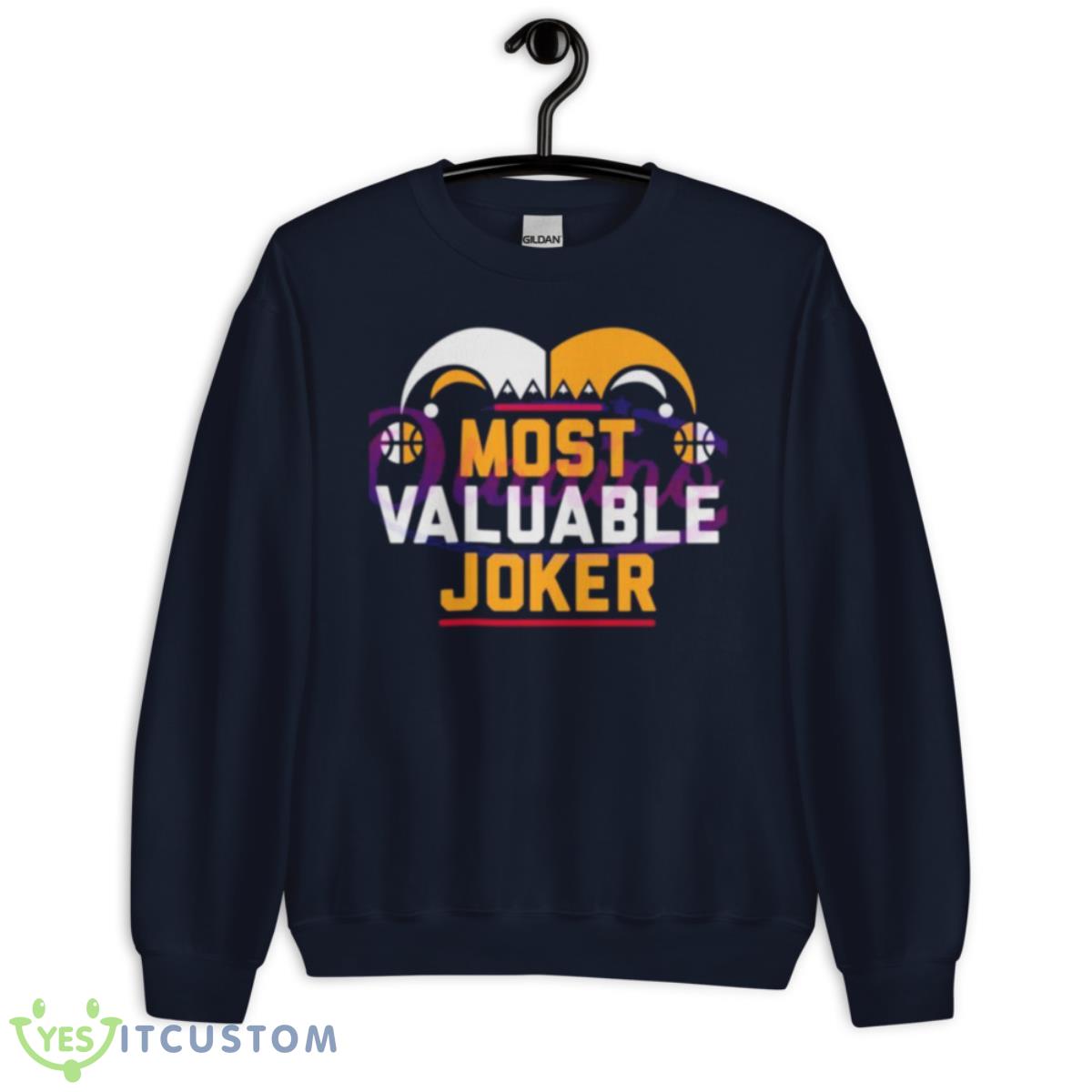 Most Valuable Joker Nikola Jokic Denver Shirt 2 Most Valuable Joker Nikola Jokic Denver Shirt - Unisex Crewneck Sweatshirt-1