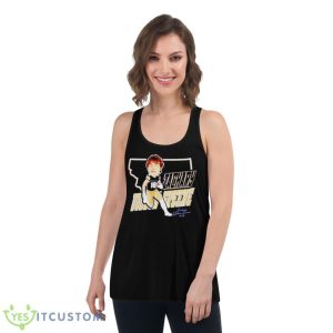 MSU Wide Receiver Zachary Dobson Greene Map Cartoon Shirt 10 MSU Wide Receiver Zachary Dobson Greene Map Cartoon Shirt - Women's Flowy Racerback Tank