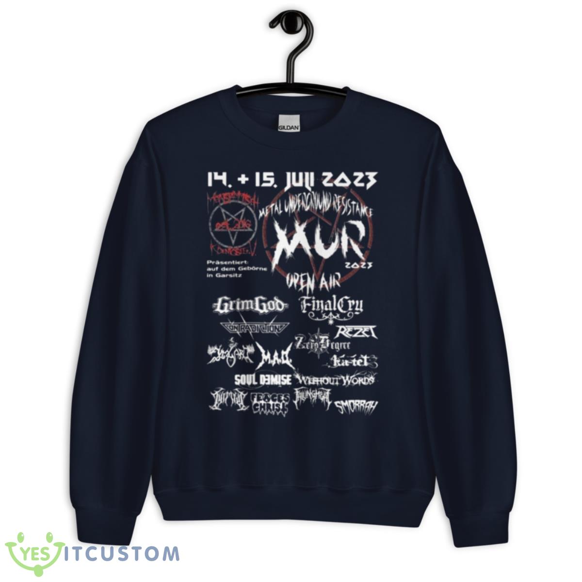 MUR Open Air 2023 Metal Underground Resistance Shirt 2 MUR Open Air 2023 Metal Underground Resistance Shirt - Unisex Crewneck Sweatshirt-1