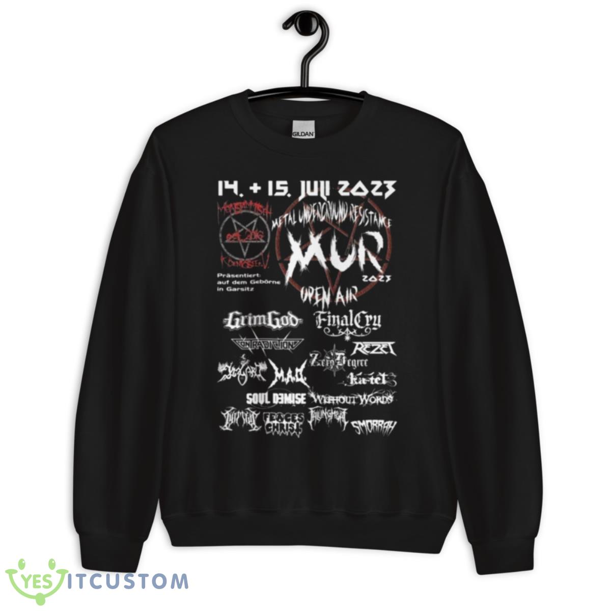 MUR Open Air 2023 Metal Underground Resistance Shirt 3 MUR Open Air 2023 Metal Underground Resistance Shirt - Unisex Crewneck Sweatshirt